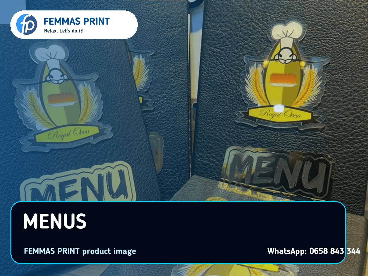 Restaurant Menus & Table Displays samples by FEMMAS PRINT