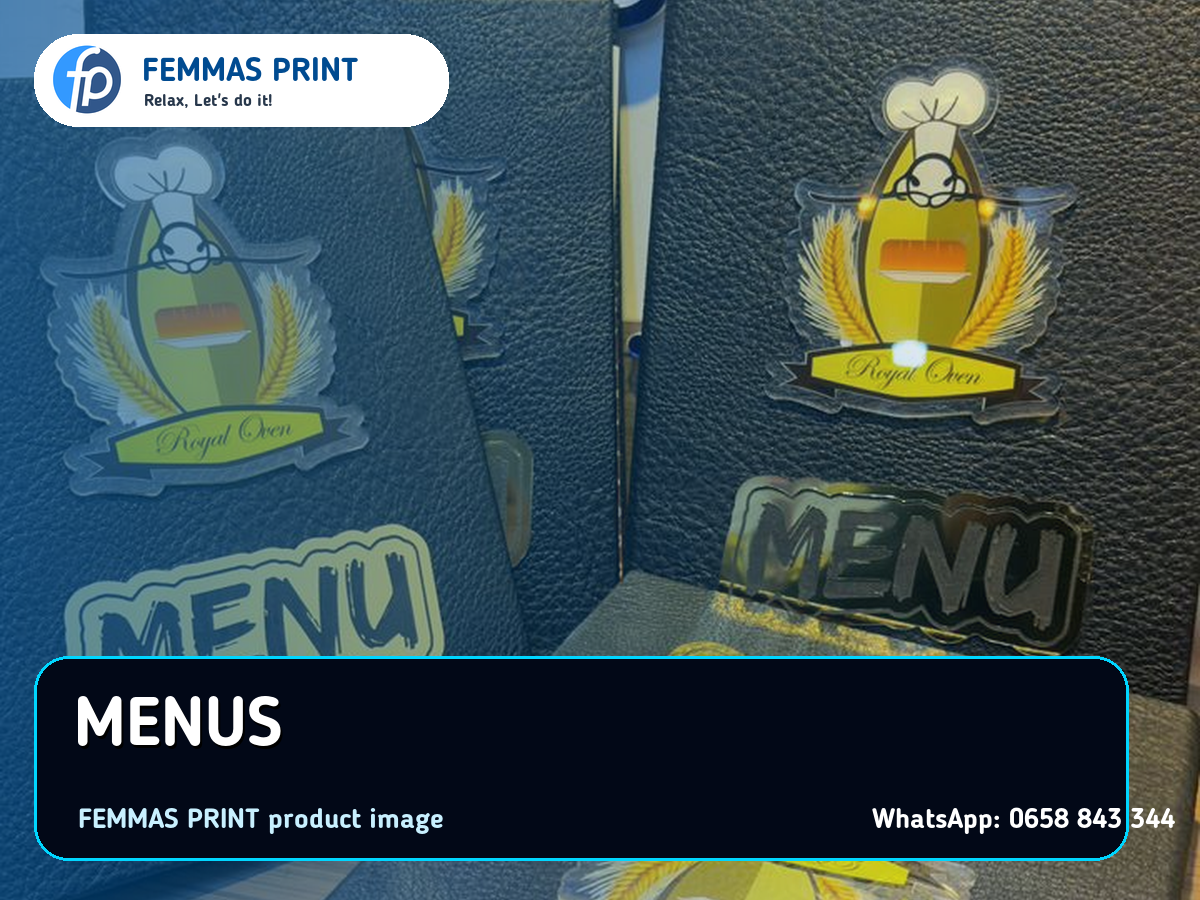 Restaurant Menus & Table Displays samples by FEMMAS PRINT