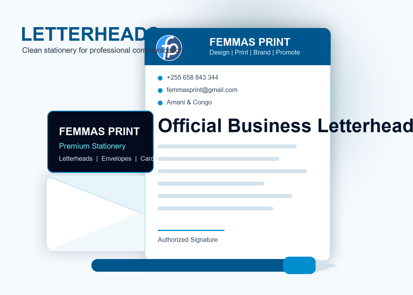 Letterheads sample by FEMMAS PRINT